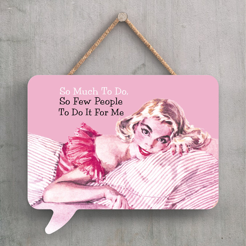 Pinup So Much To Do - Print on MDF