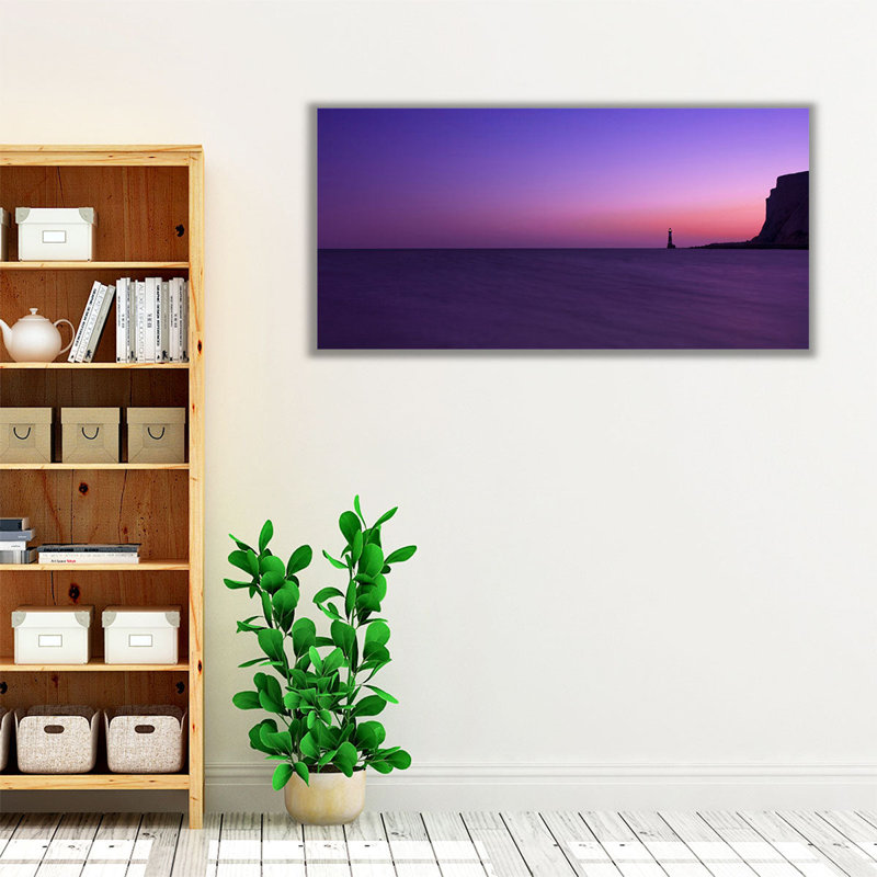 Magnifique paysage marin, Eastourne, England, UK - reproduction d'art sur toile, H 30 po x l 60 po