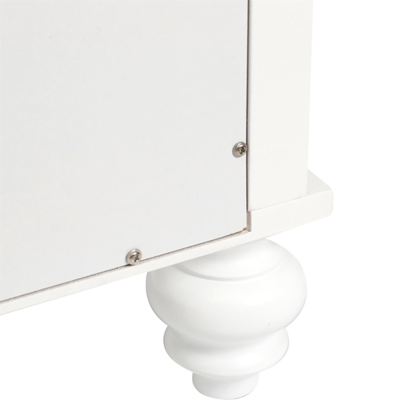 Libbey Linen Upholstered Storage Bench, White