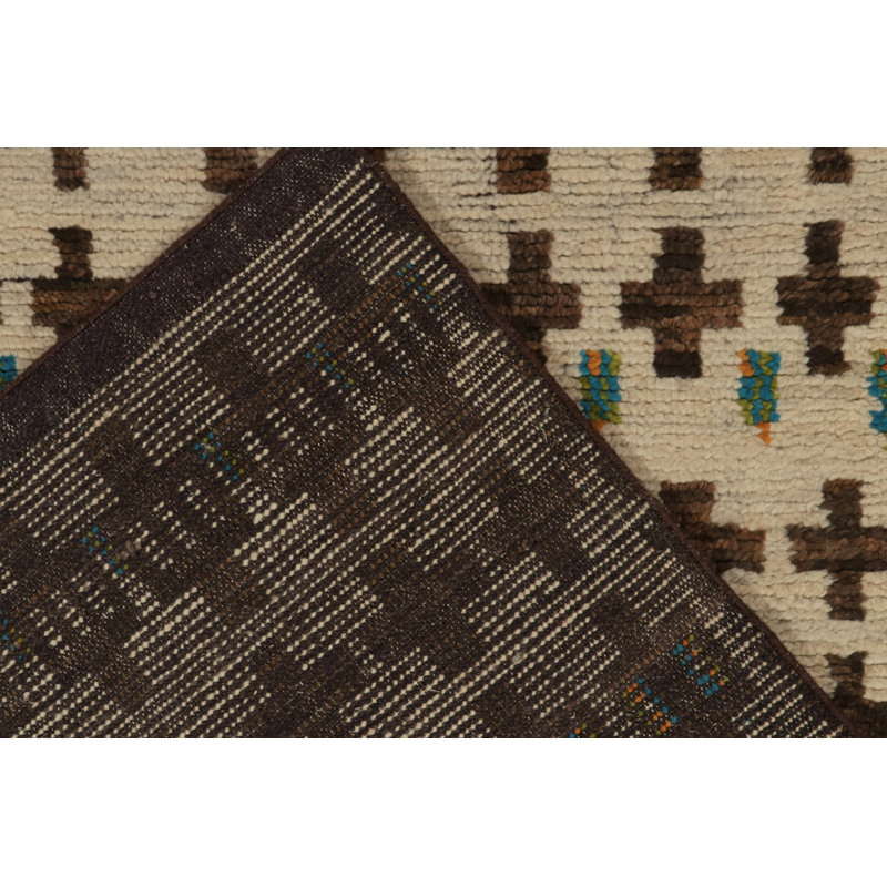 Moroccan Hand Knotted Area Rug, Rectangle 8' x 10'