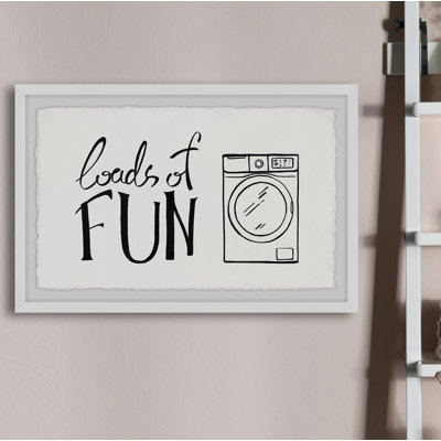 «Laundry Charges Of Fun», reproduction encadrée