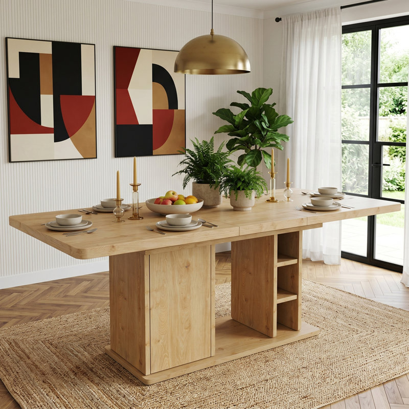 Dining Table, Oak Wood/Brown