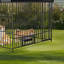 Chenil en métal avec porte 78 po x l 78,7 po x H 76,4 po-117091260