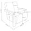 Chaise avec accoudoirs rembourrée Bryant Latte Boucle-1760835178-1760835176