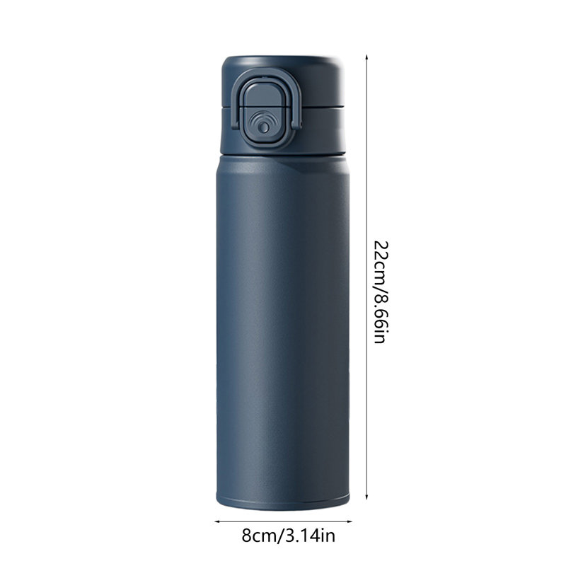 Bouteille d'eau en acier inoxydable 316 grande capacité Thermoss Cup, Bleu