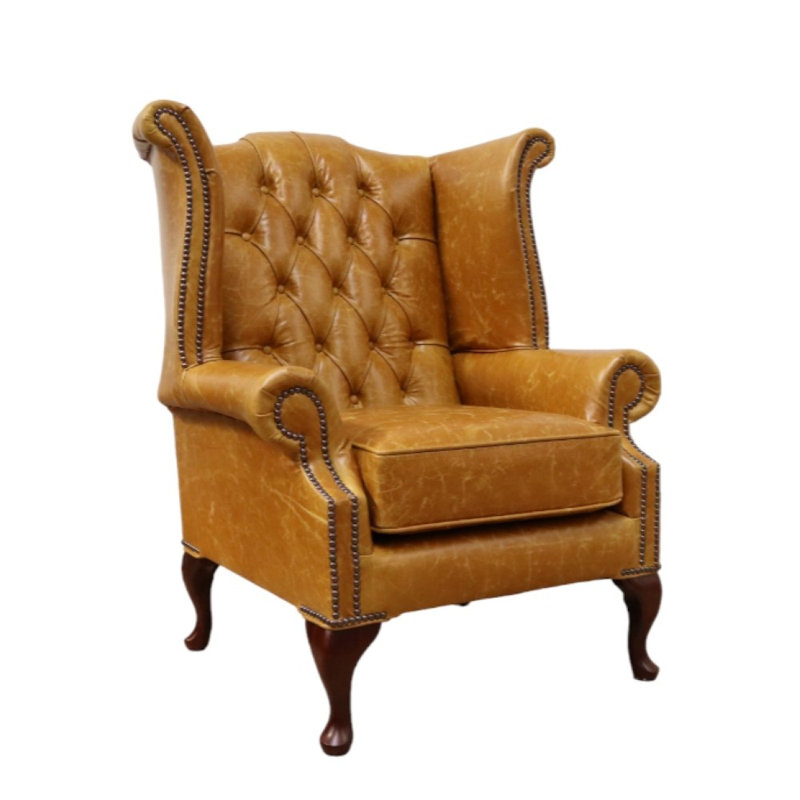 Upholstered Armchair, Ochre
