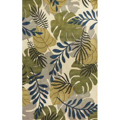 Tapis ivoire en laine 5 pi x 8 pi
