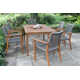 Fleur 64'' Rectangular 6 - Person Outdoor Dining Set