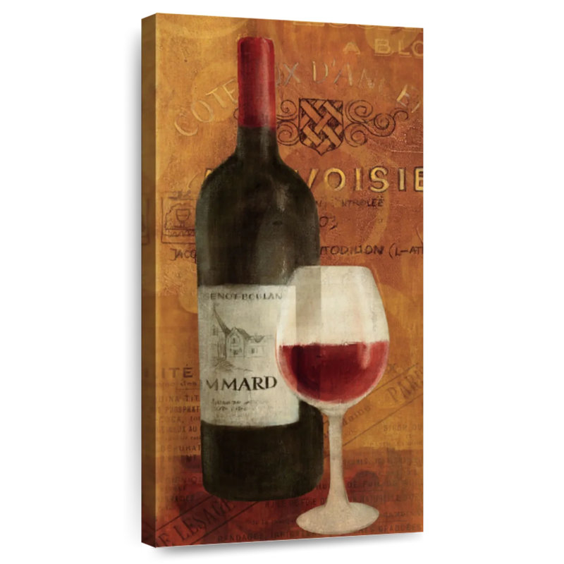 Vin Rouge Panel, 24" H x 12" W