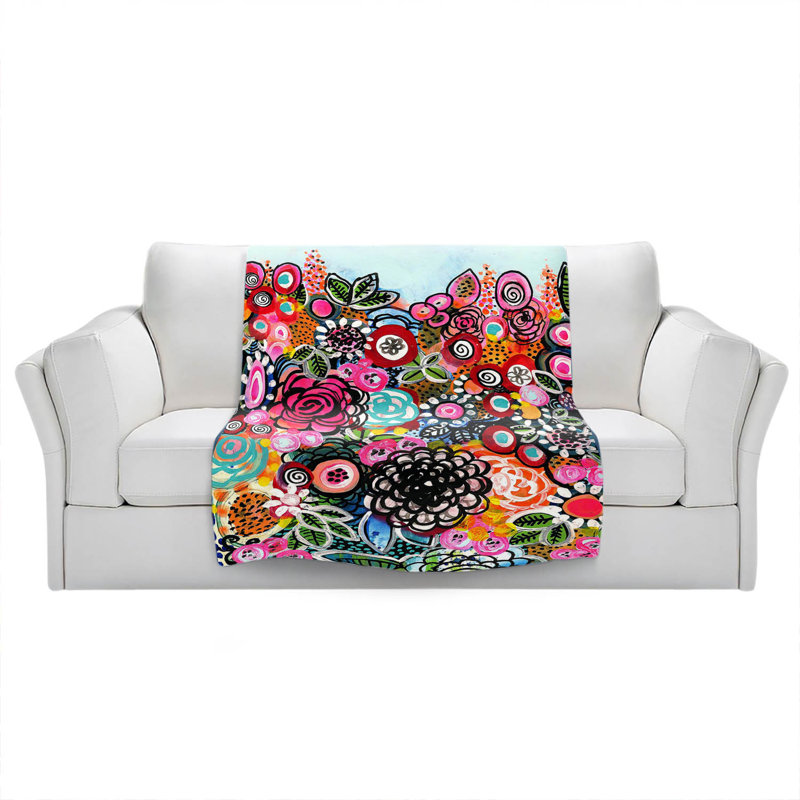 Hand Woven Throw Blanket, 68" W x 80" L