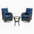 Navy Cushion/Black Frame