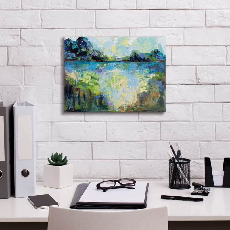 «Tranquility» par Jeanette Vertentes, H 12 po x l 16 po x P 0,75 po