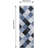 Machine Washable Plaid Runner Rug for Hallway, Kitchen, Bedroom, Living Room, 2x6, Navy & White, Abstract Geometric Design-574427336