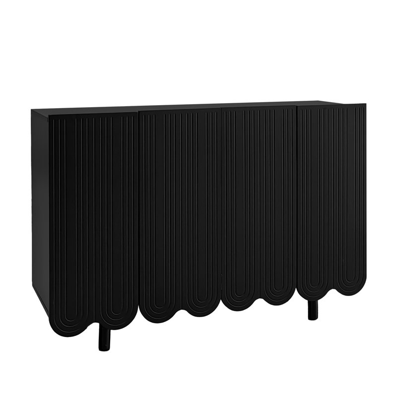 Conchata 120cm Sideboard, Black