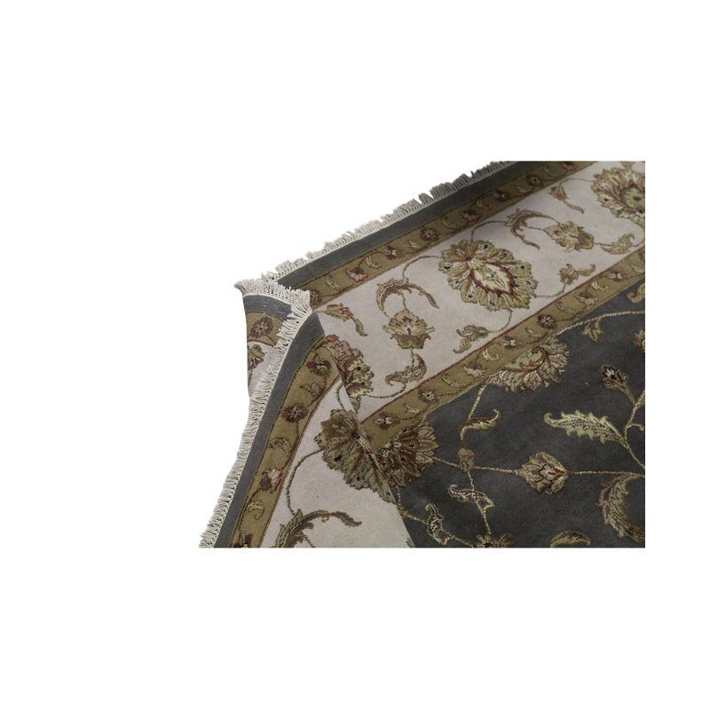 Dharma Hand Woven Silk and Wool Oriental Area Rug