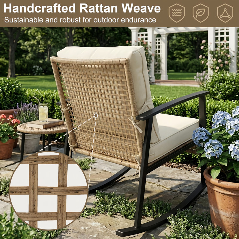 Ensemble bistro 3 pièces pour le jardin, le balcon et la cour, Beige