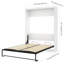 Grand lit escamotable en bois blanc Pembrely Row - Assemblage facile