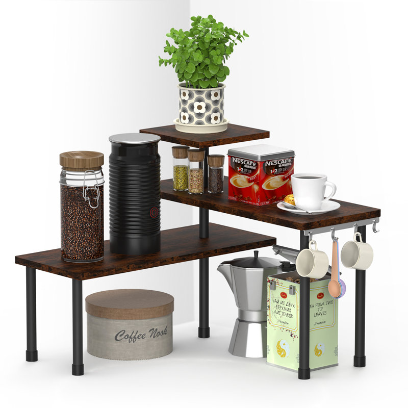 Cabinet Shelving Rack, Espresso/Black