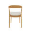 Chaise d'appoint en bois massif brun Brentten