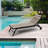 2PCS Set Outdoor Lounge Chair Cushion Replacement Patio Funiture Seat Cushion Chaise Lounge Cushion-KHAKI-164345624