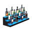 Étagère à 3 niveaux pour bouteilles de boisson alcoolisée en acrylique avec éclairage à DEL de 40 pouces avec télécommande et application, 7 couleurs, peut contenir 30 bouteilles