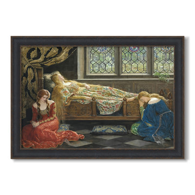 The Sleeping Beauty, 1921-John Collier-Custom Framed Canvas
