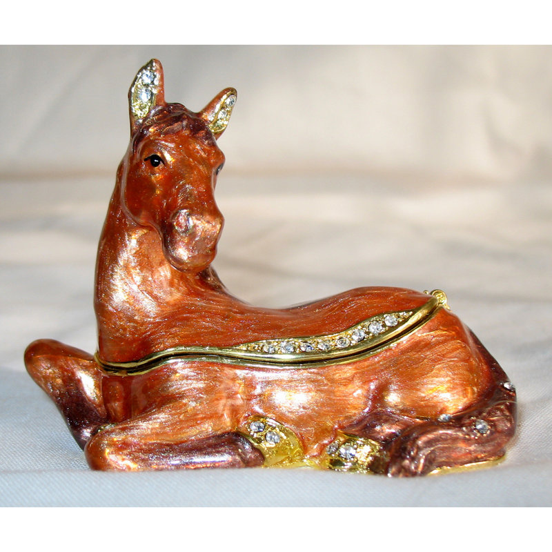 Boîte à bijoux reposant pour cheval