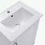 Petit meuble-lavabo moderne avec lavabo en céramique et 1 porte à fermeture douce-777254850