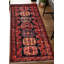 Tapis rouge en laine noué à la main 3 pi 5 po x 9 pi 1 po Anadol