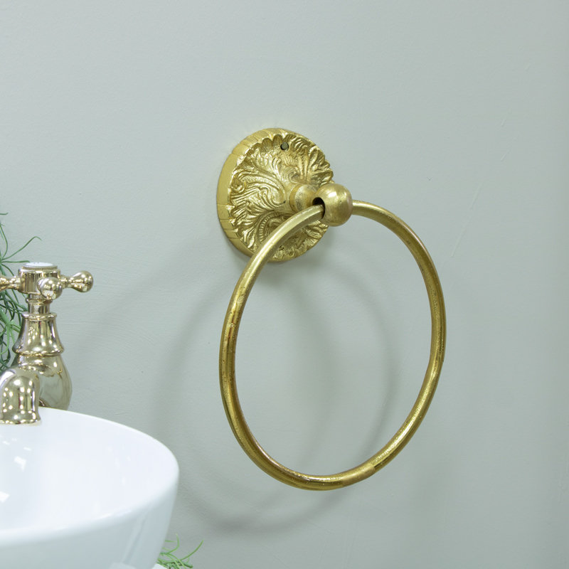 Luxe Towel Ring, Gold