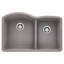Diamond SILGRANIT 32.07" L x 20.92" W Double Bowl Undermount Kitchen Sink-10529346