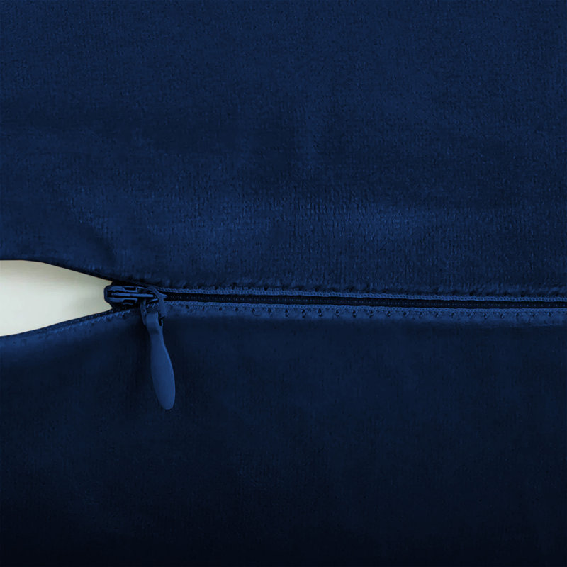 Square Cushion Cover, Navy Blue