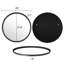 Miroir mural rond en bois pour meuble-lavabo de salle de bain-90993437-90860832