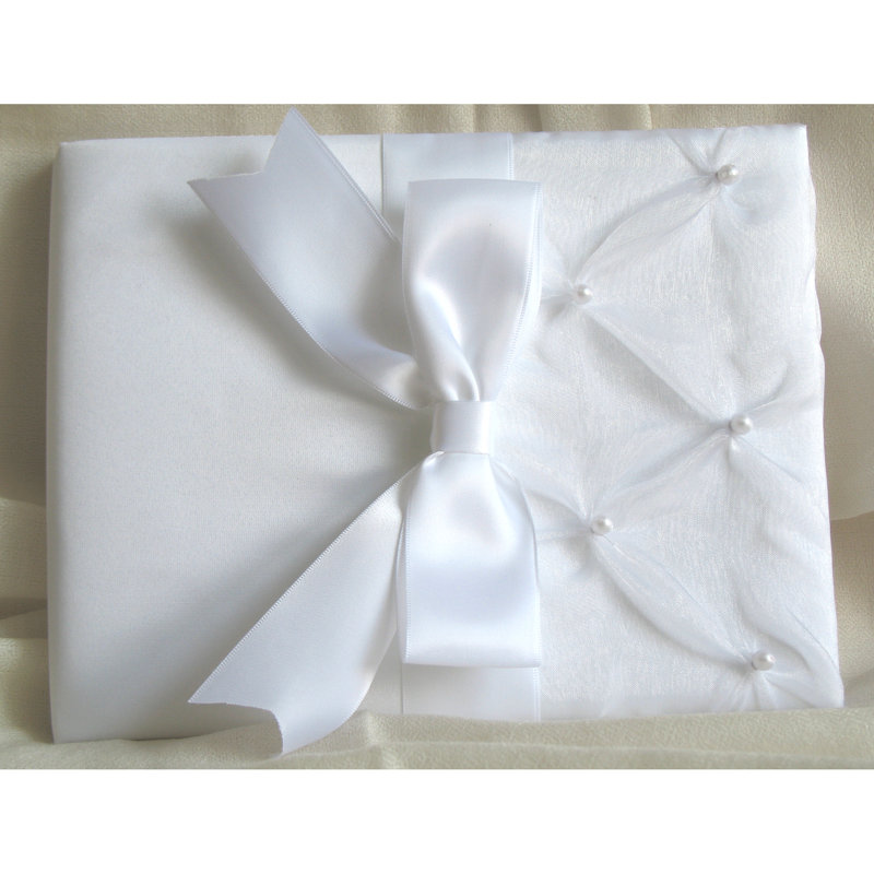 Livre d’or perles, Blanc