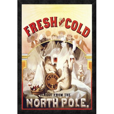 Fresh and Cold - Direct from the North Pole, 1877' by F. Klemm Framed Vintage Advertisement -  Global Gallery, GCF-341863-2030-299