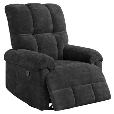 Manual Recliner Chair, Comfy Swivel Rocker Chair for Adults, Ergonomic High Back Silent Nursery Glider