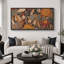 Abstrait botanique abstrait floral et faune bohème vibrant-94945951-111176968
