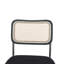 Chaise de travail en velours Annariitta