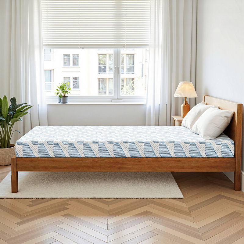 Matelas en mousse viscoélastique gélifiée mi-ferme, 6", Lit double