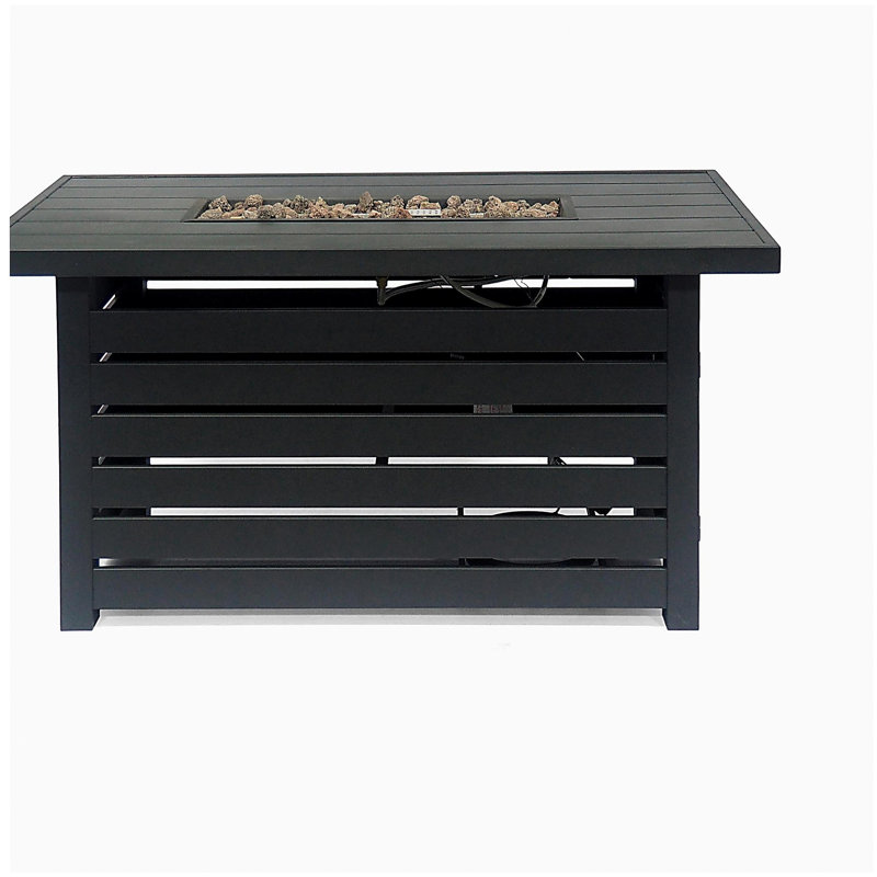 Foyer rectangulaire en fer - 30 000 BTU - Couvercle intégré