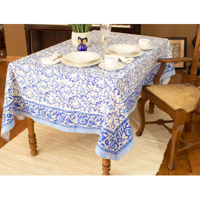 Rajasthan Floral 100% Cotton Square Tablecloth