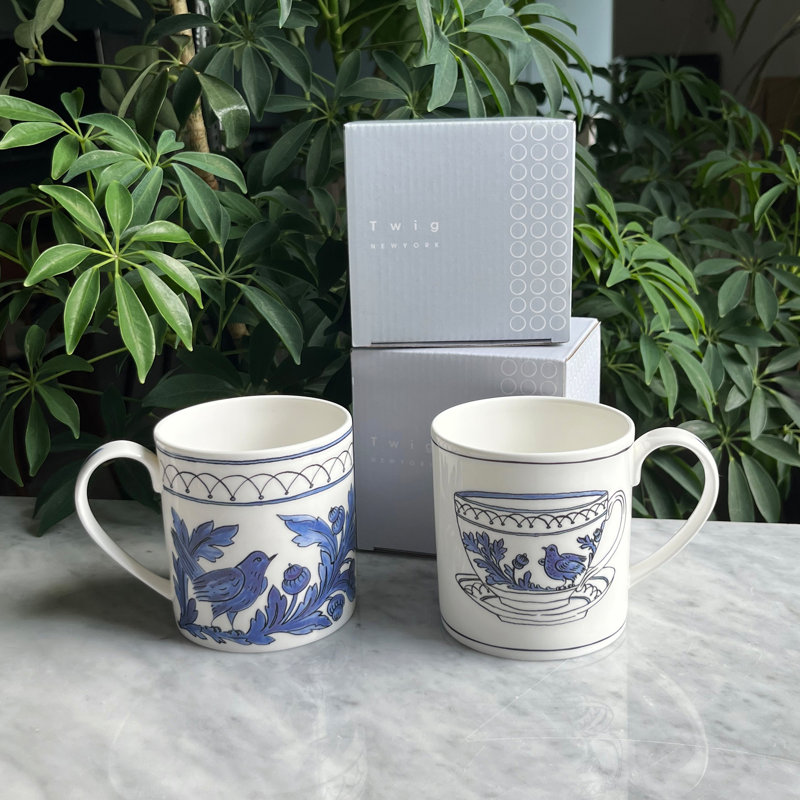 Tasse d'oiseau bleu - Blooming ver.