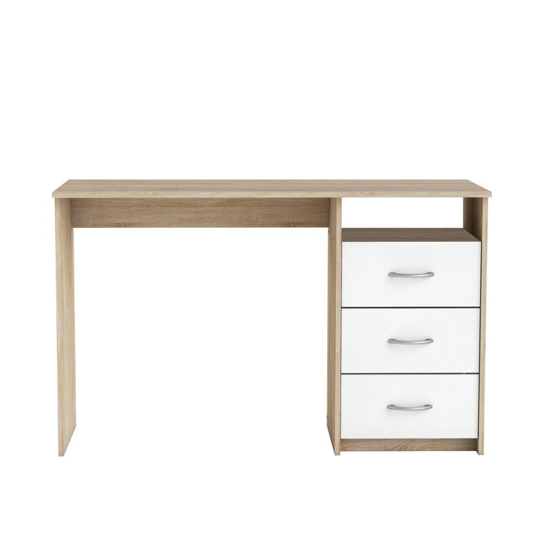 Stemen Writing Desk, Sonoma oak (textured)/White