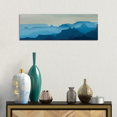 Grand Canyon National Park At Sunset, Arizona, USA - Wrapped Canvas Panoramic Painting
