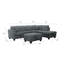 Canapé modulaire réversible en fausse fourrure avec rangement Vega-100170932