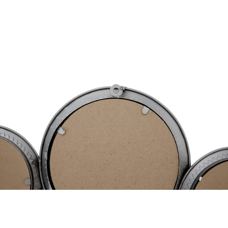 Busireddy Metal Flat Wall Mirror, Silver