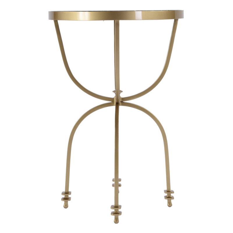 Hager Marble & Metal Side Table, Green