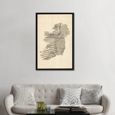 Karlskrona " Ireland Sheet Music Map " by Michael Tompsett