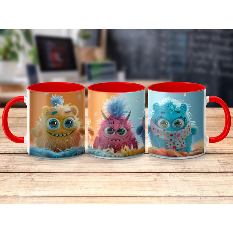 Ceramic Coffee Mug, Red