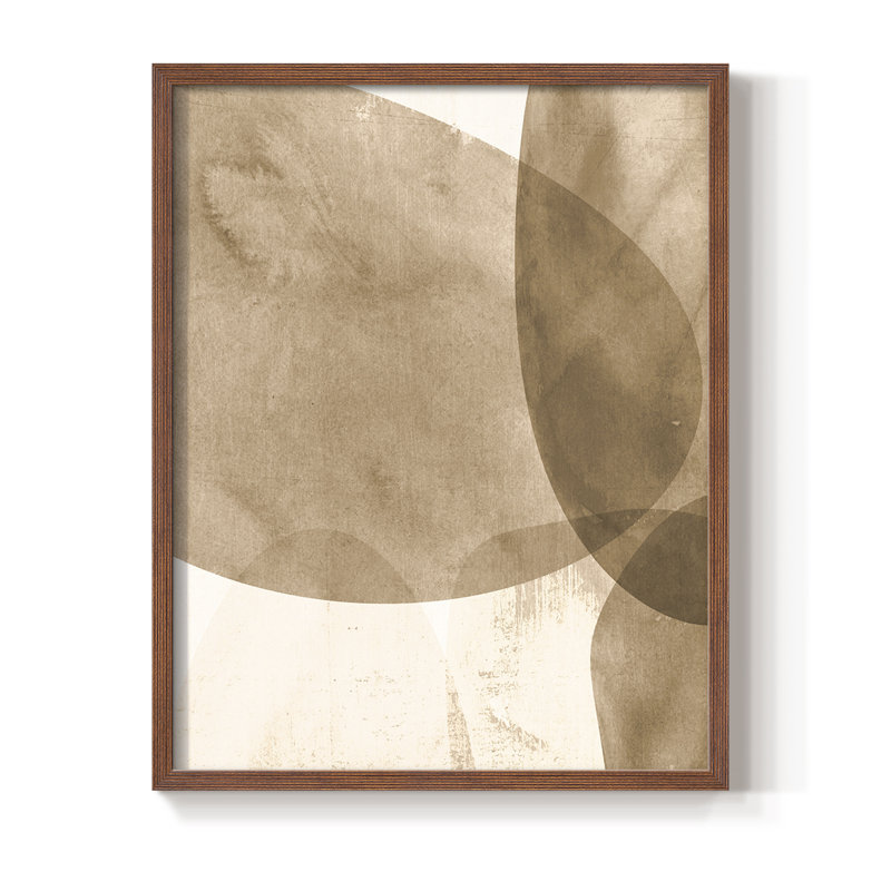 Neutre, objet I, reproduction encadrée - bois massif, Brun, H 10 po x l 8 po